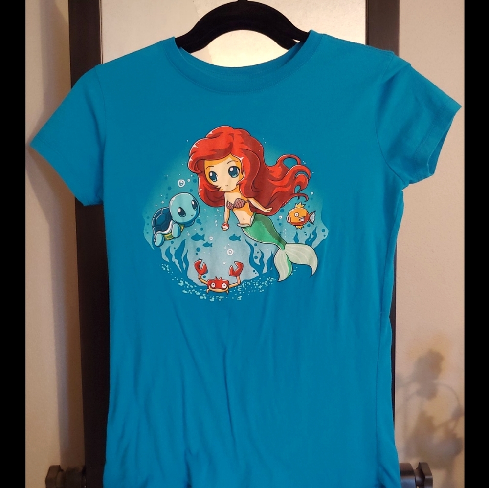 Little Mermaid & Pokemon T-shirt